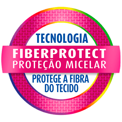 Tecnologia Fiberprotect - Proteção Micelar - Protege a Fibra do Tecido